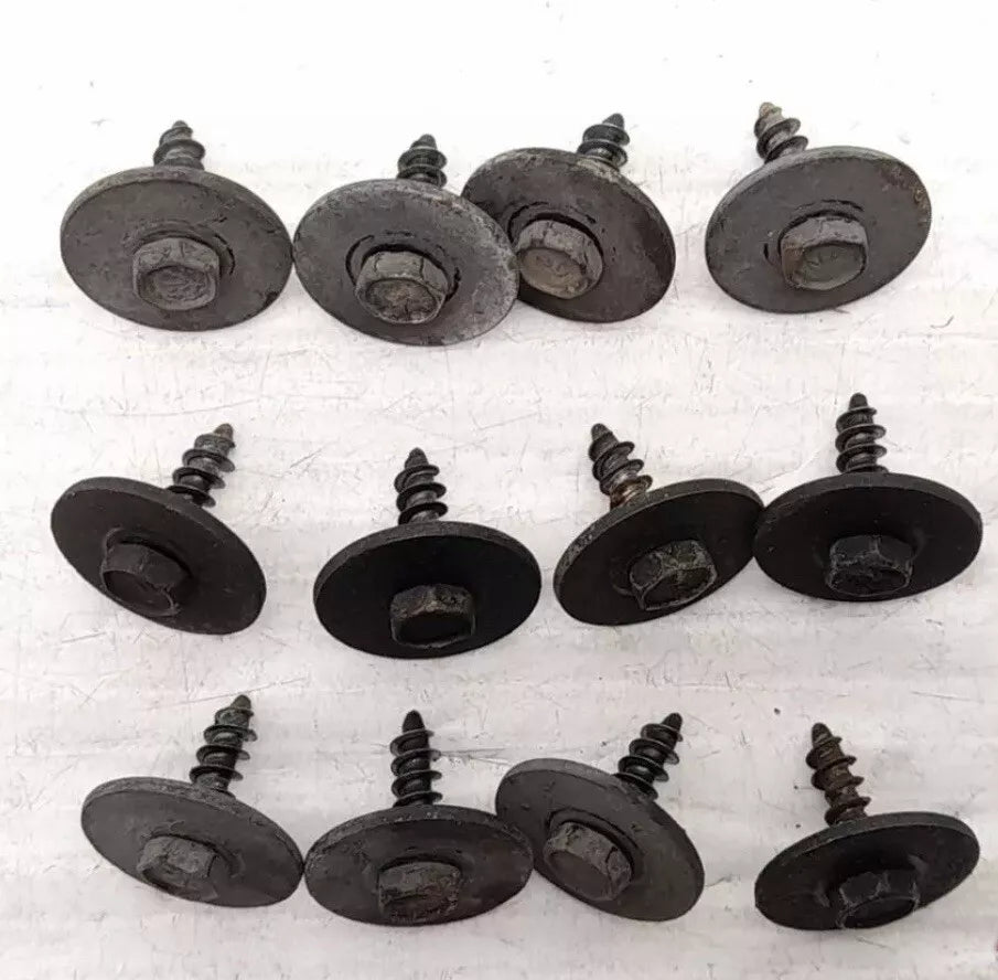 2013 BMW 335i 328i 320i F30 F31 Fender Liner Bumper Outside Trim Screw Set 12pc USED F30 PARTS(ONLY PICKUP)