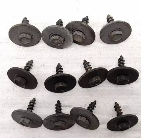 2013 BMW 335i 328i 320i F30 F31 Fender Liner Bumper Outside Trim Screw Set 12pc USED F30 PARTS(ONLY PICKUP)