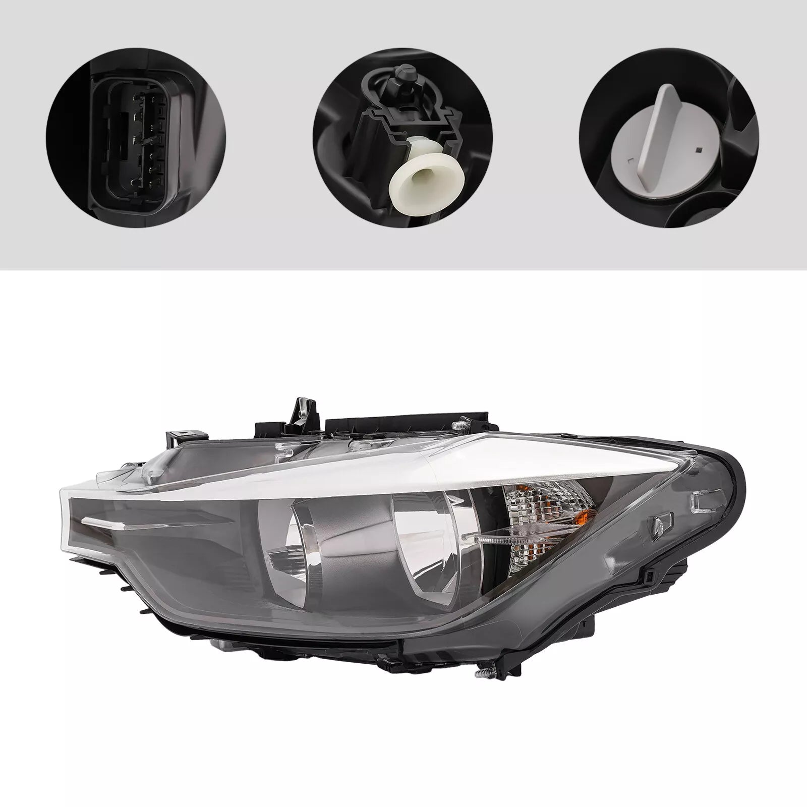 Halogen Headlight Driver Side Headlamp For 2012-2015 BMW 320i 328i Sedan (SHIPPED)