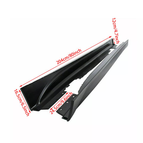 (SET) M3 Style Side Skirt Rocker Panel For 2012-2018 BMW F30 F31 3 Series F80 style (SHIPPED)