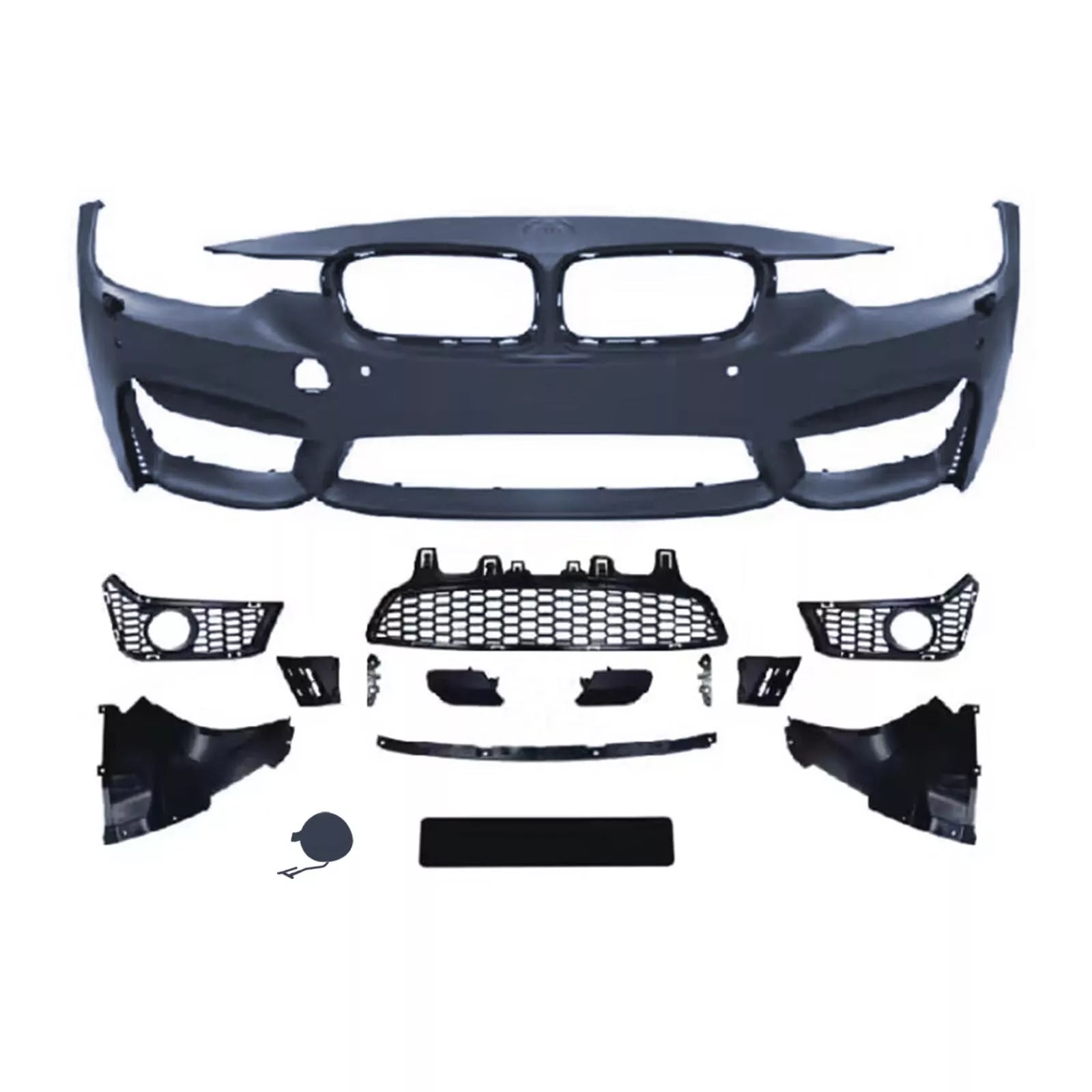 Front Bumper W/ PDC Fits 2012-2018 BMW F30 F35 3 Series (M-SPORT)(M-PACKAGE) Style 4 Door (SHIPPED)
